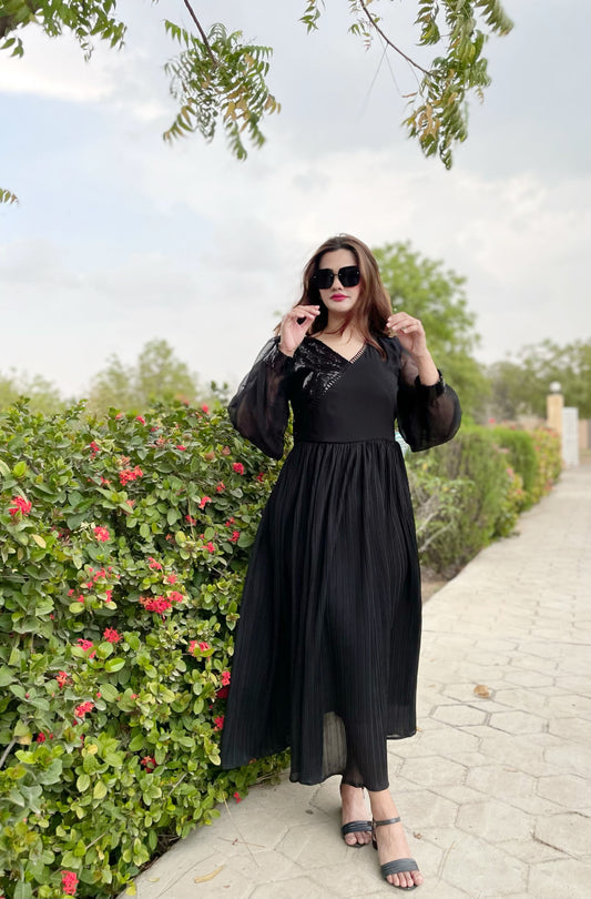 BLACK ULTIMATE CATCHY DRESS