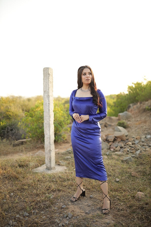 ROYALBLUE VELVET BODYCON