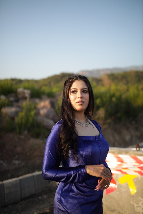 ROYALBLUE VELVET BODYCON