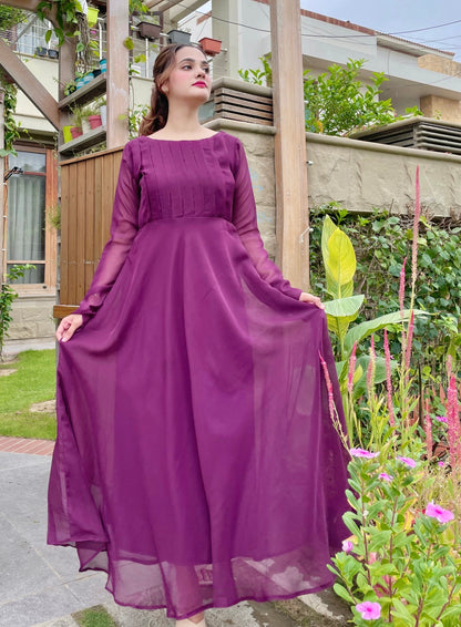 STRAIGHT PLEATED DRESS