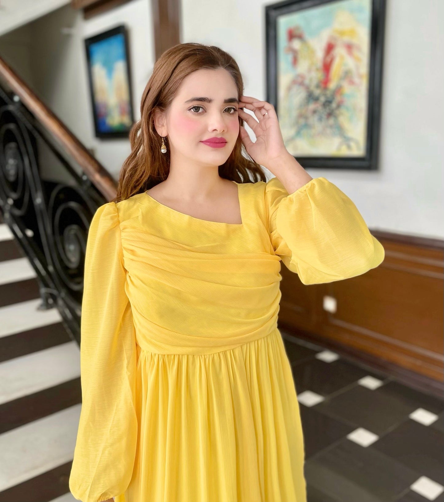 FLIRTY YELLOW FROCK