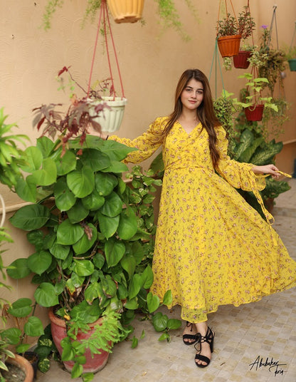 Yellow Floral Frock