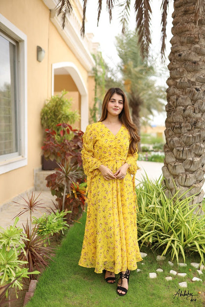 Yellow Floral Frock