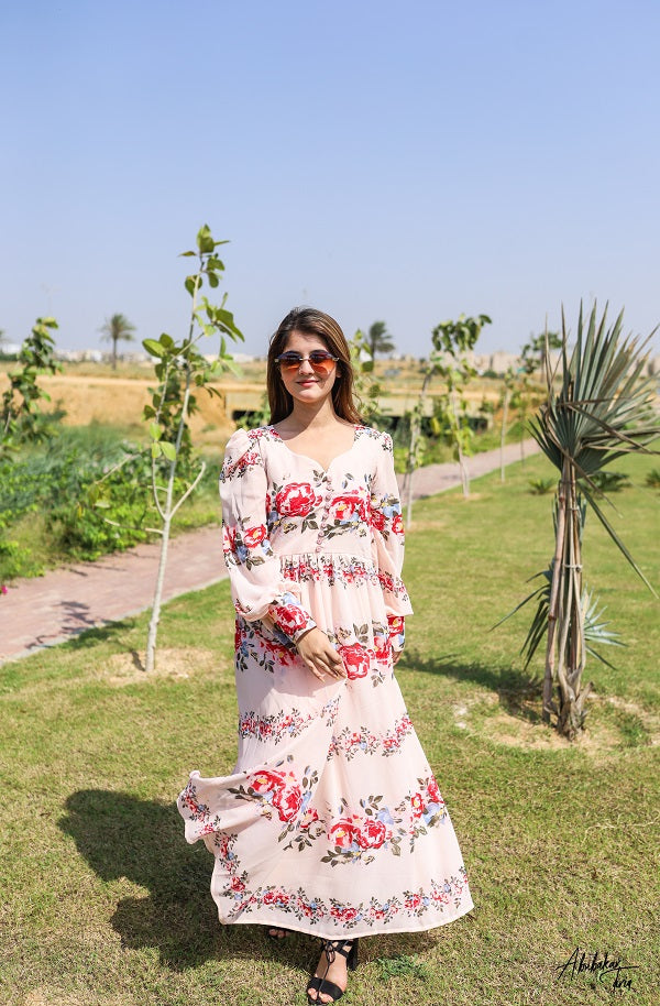 PINK BLOSSOMS DRESS