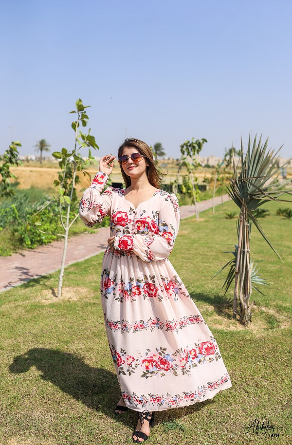 PINK BLOSSOMS DRESS