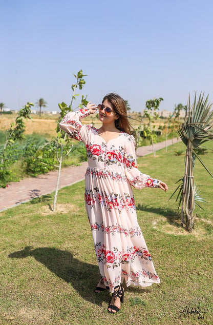 PINK BLOSSOMS DRESS