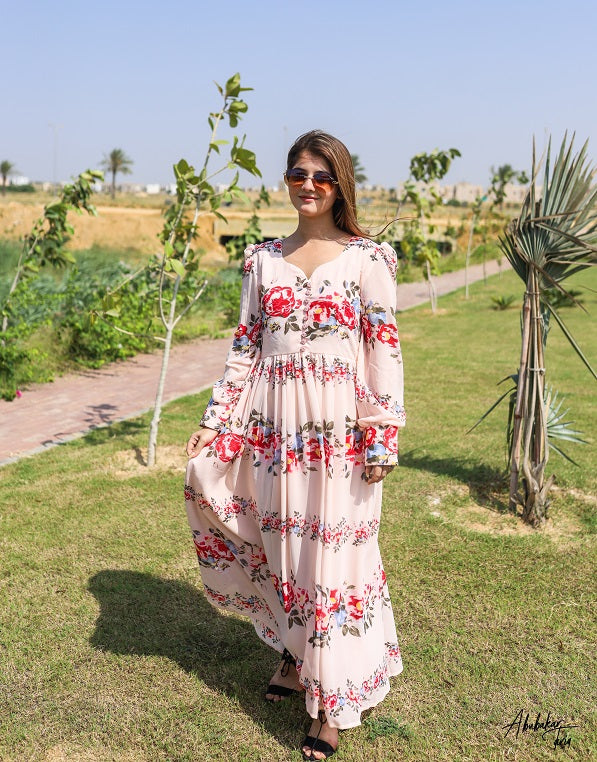 PINK BLOSSOMS DRESS