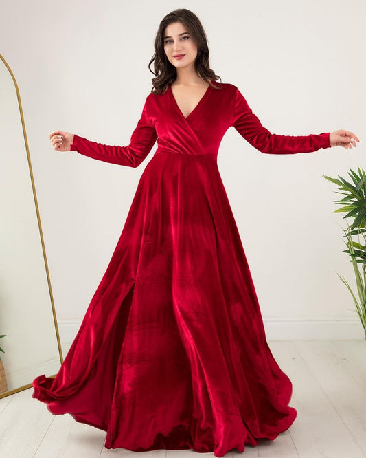 Velvet Frock For Her