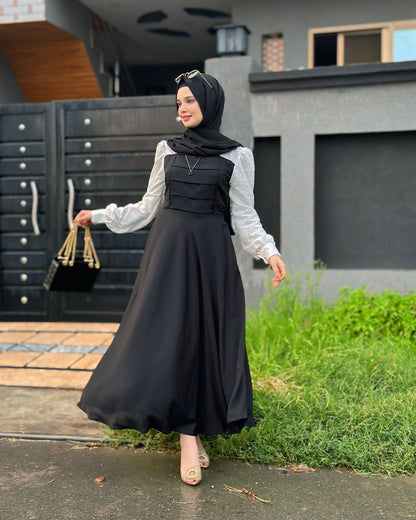 TWO TONE FRONT PLEATED S.C