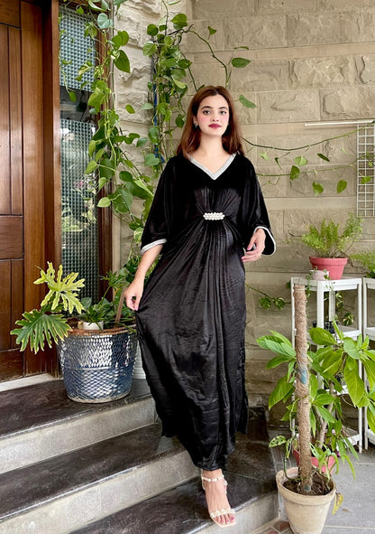 BLACK VELVET KAFTAN