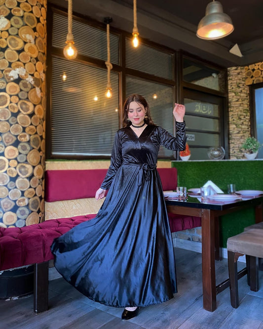 BLACK VELVET FROCK